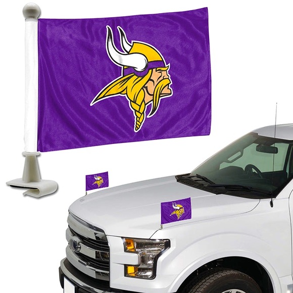 NFL Other - Minnesota Vikings Ambassador Car Flag Set of 2 NEW!!